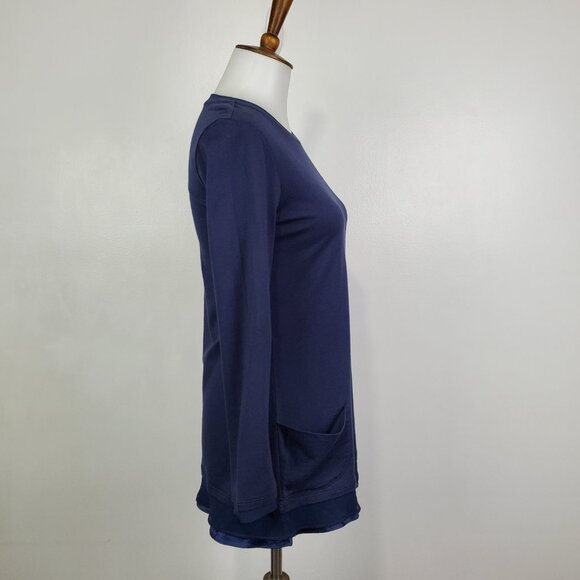 LOGO Lori Goldstein Girl's Modal Blend Knit Tunic Top With Pockets Size XL (12) - Picture 5 of 13